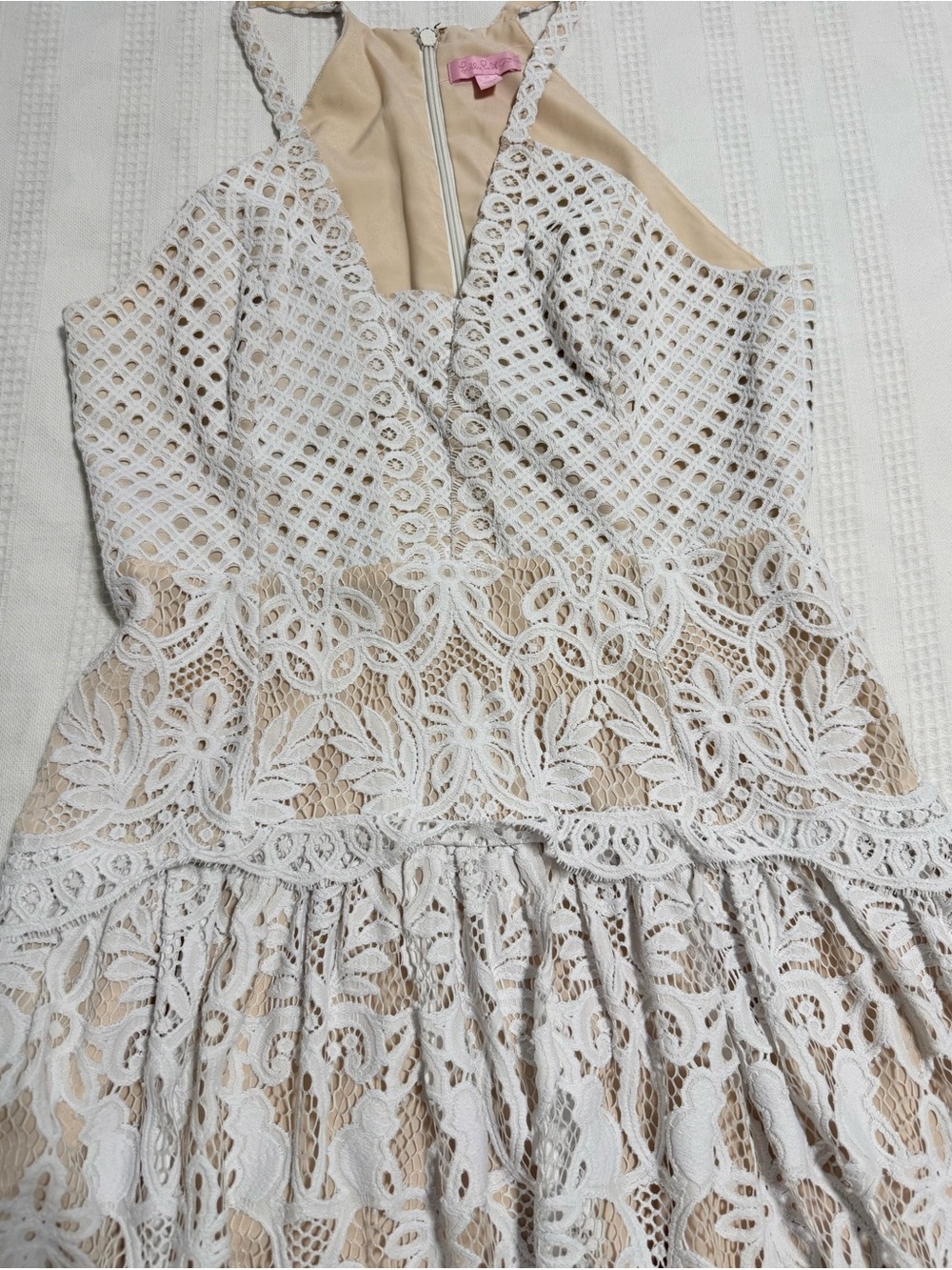 Lilly Pulitzer White Crochet Lace Halter Dress - Picture 15 of 15